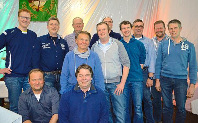 Strahlende Gesichter: Der Vorstand des Schützenvereins „Frohsinn Schonebeck“ blickt den kommenden Aktivitäten bereits freudig entgegen. Foto: sn